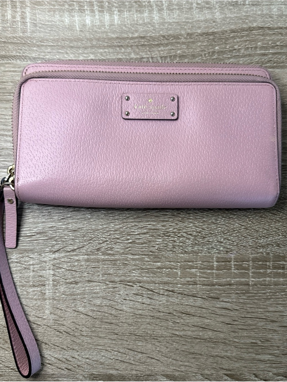 Kate Spade NY Grove Street Anita Double Zip Wallet Wristlet Pink